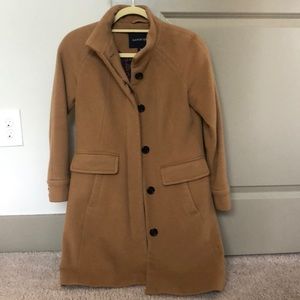 Lands end camel peacoat